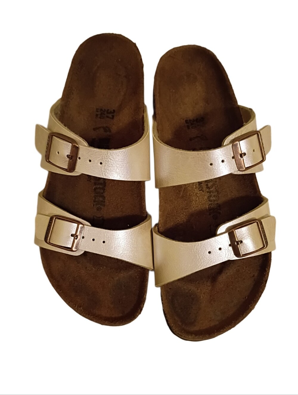 Birkenstock Sydney Graceful Taupe Double-Strap Sandals Size 37 (M4/W6)